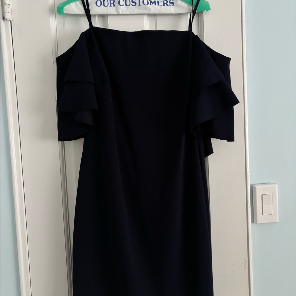 Ralph Lauren Dark Blue Ruffle Mini Dress